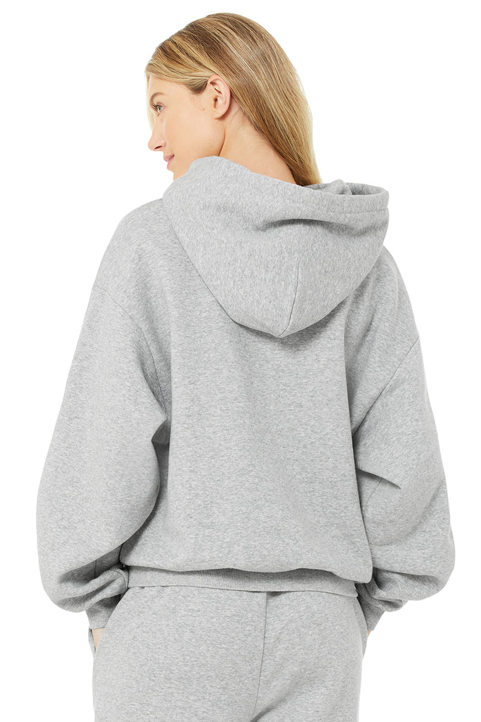 Alo Yoga Accolade Hoodie - Dove Grey Heather. 4