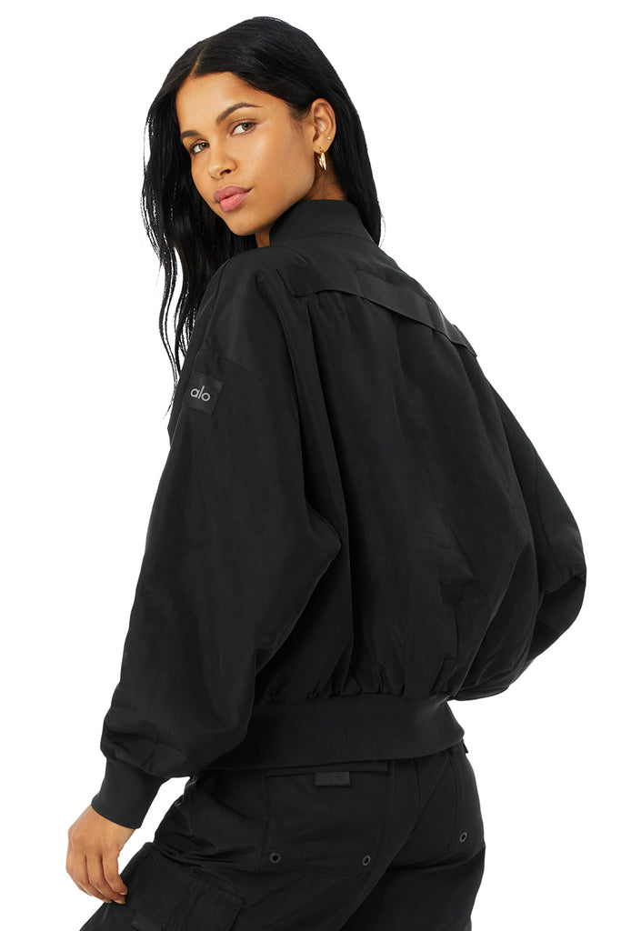 Alo Yoga It Girl Bomber - Black. 4