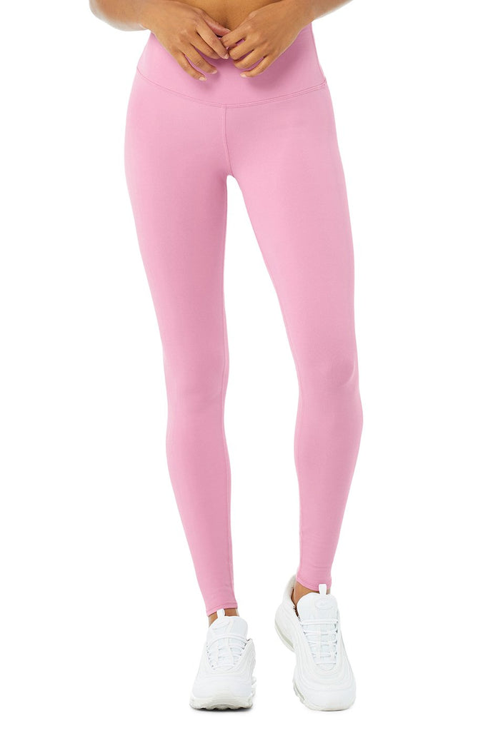 Alo Yoga High-Waist Airbrush Legging - Parisian Pink. 2