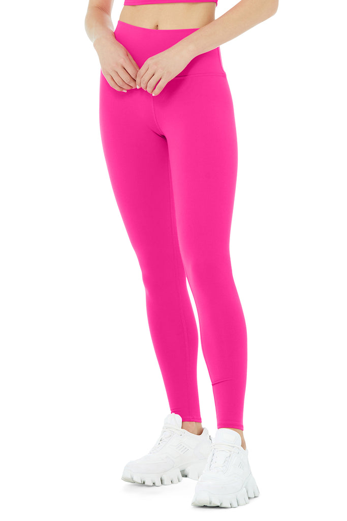 Alo Yoga High-Waist Airbrush Legging - Neon Pink. 1