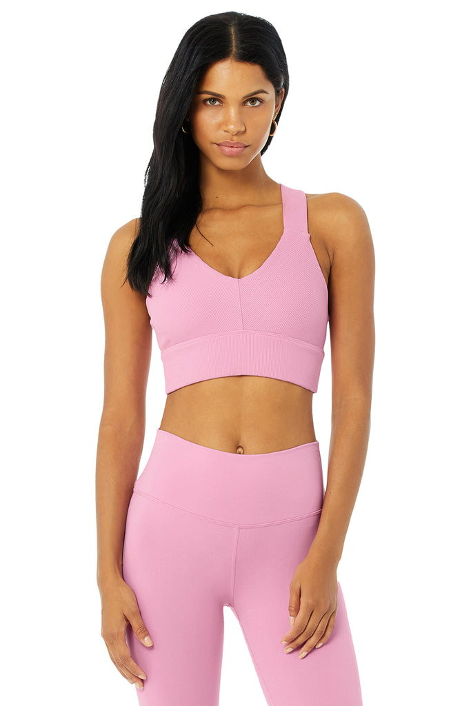 Alo Yoga - Emulate Bra - Parisian Pink