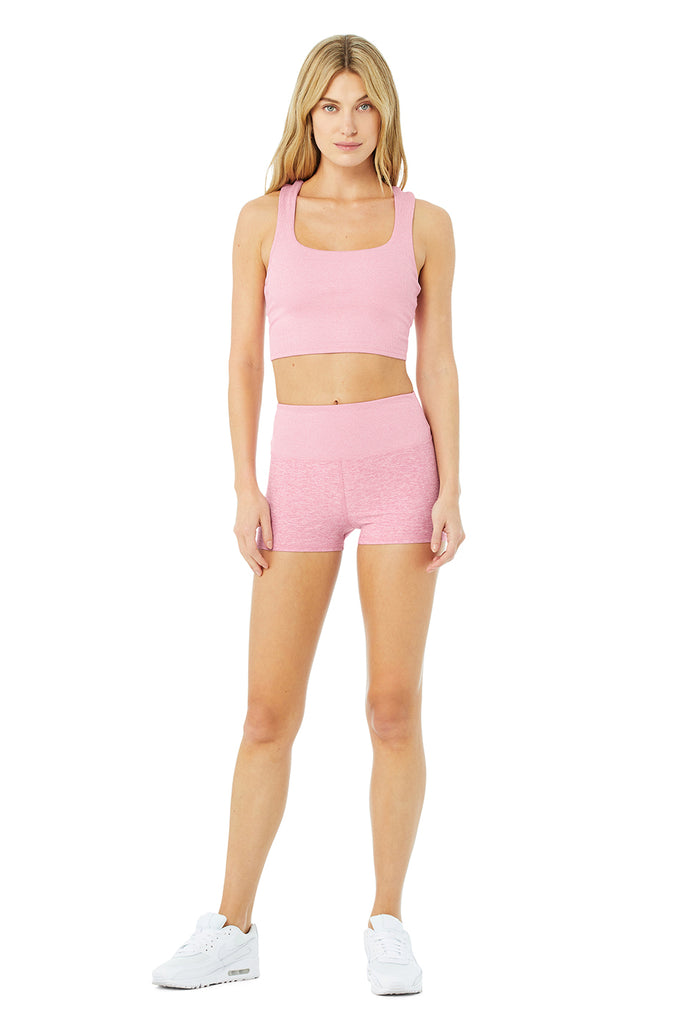 Alo Yoga - Alosoft Aura Short & Alosoft Ribbed Chic Bra Tank Set