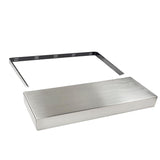 Stainless steel floating shelf and bracket support