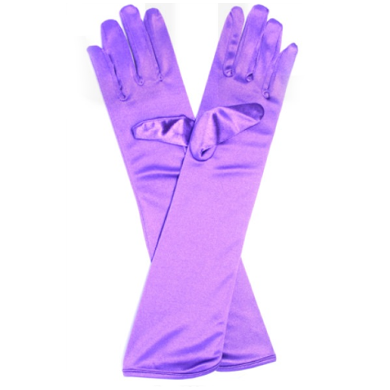 satin gloves long