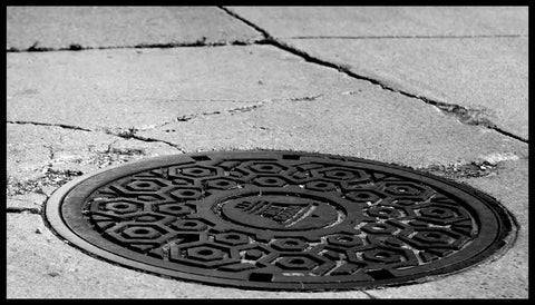 Manhole Cover in Toronto | PHoto by Alley Roots