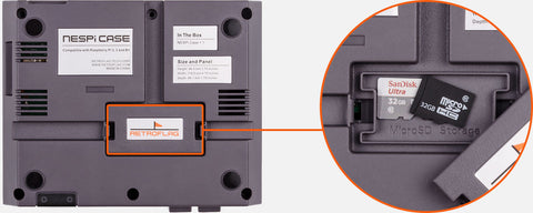 NesPi+ Case - Micro Sd Card Holder