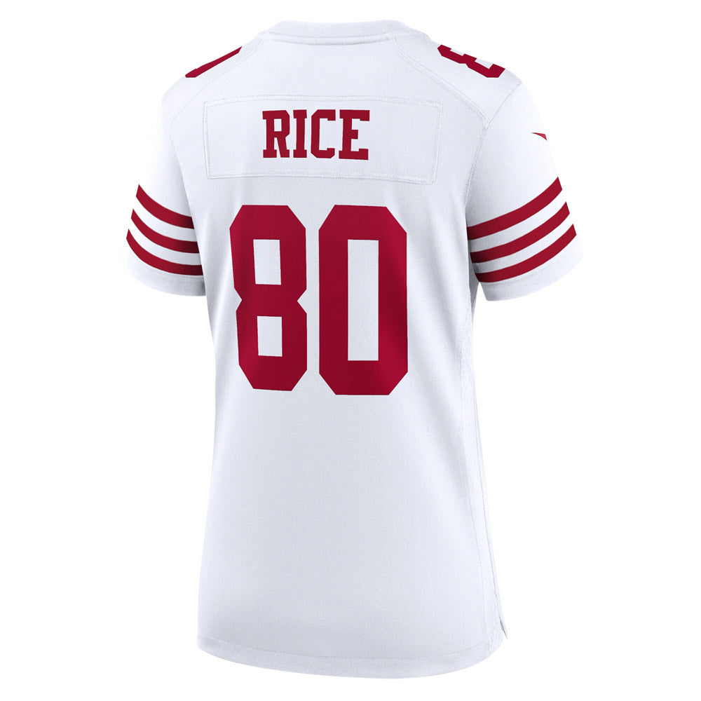 Men's Mitchell & Ness Jerry Rice White San Francisco 49ers 75th Anniversary  Name & Number Long