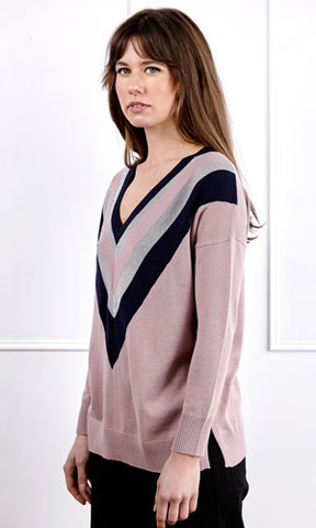 Lillias contrast oxford pullover