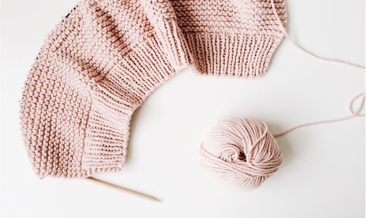 Pink knitwear