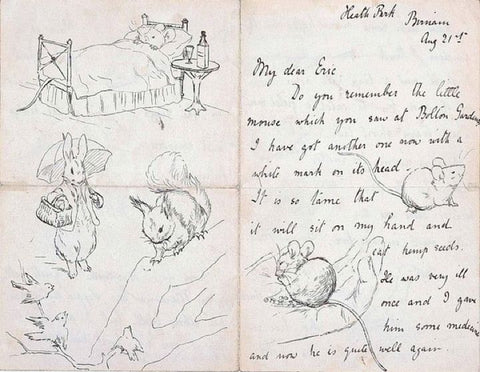 Beatrix Potter Letter and Illustrations