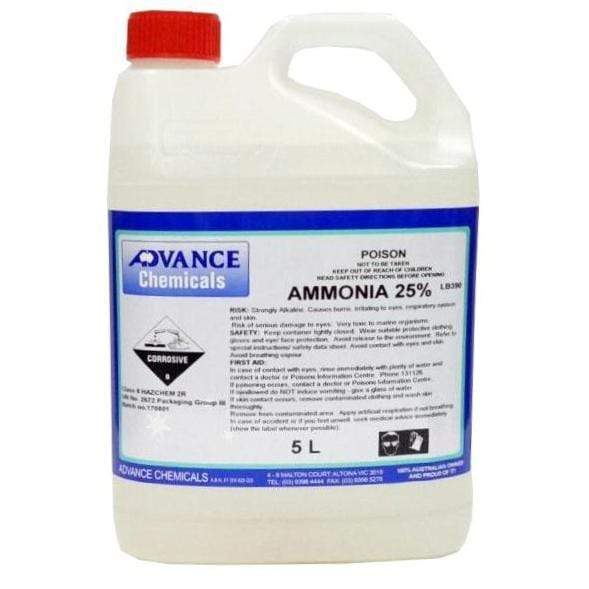 Clear Ammonia 25 5lt General Purpose Cleaner And Window Cleaner