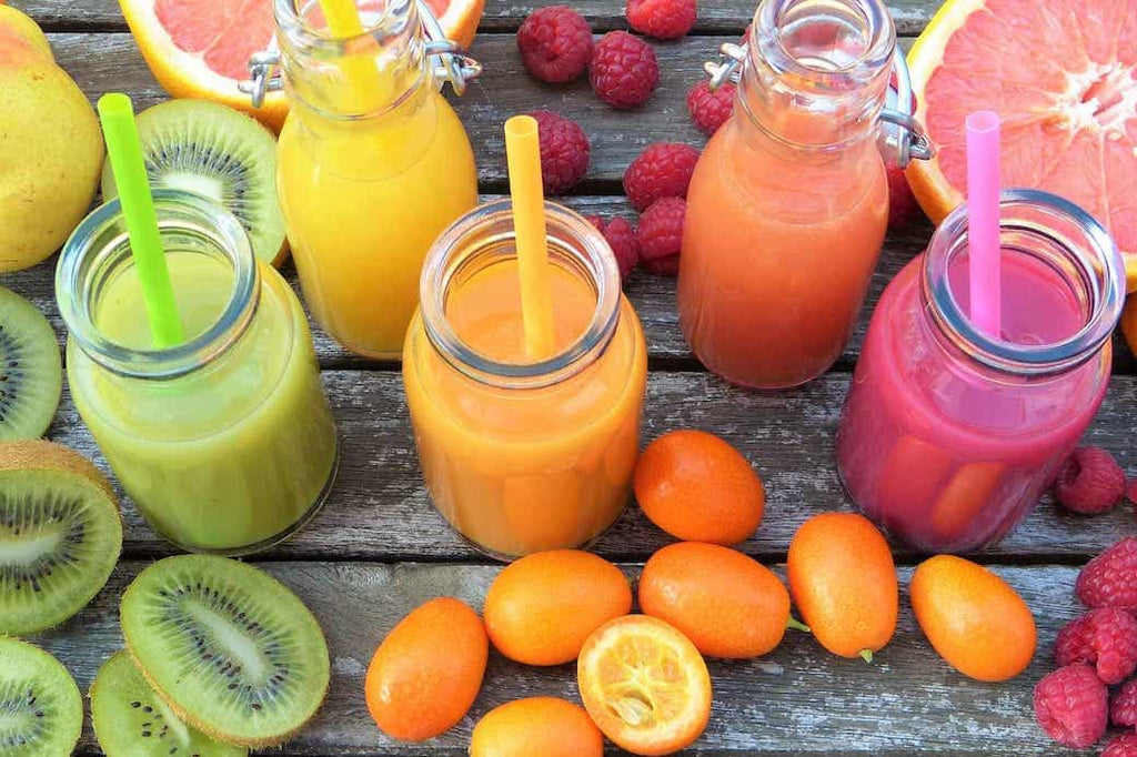 Colorful smoothies