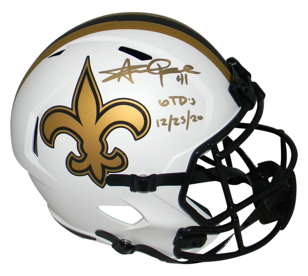 alvin kamara autographed helmet