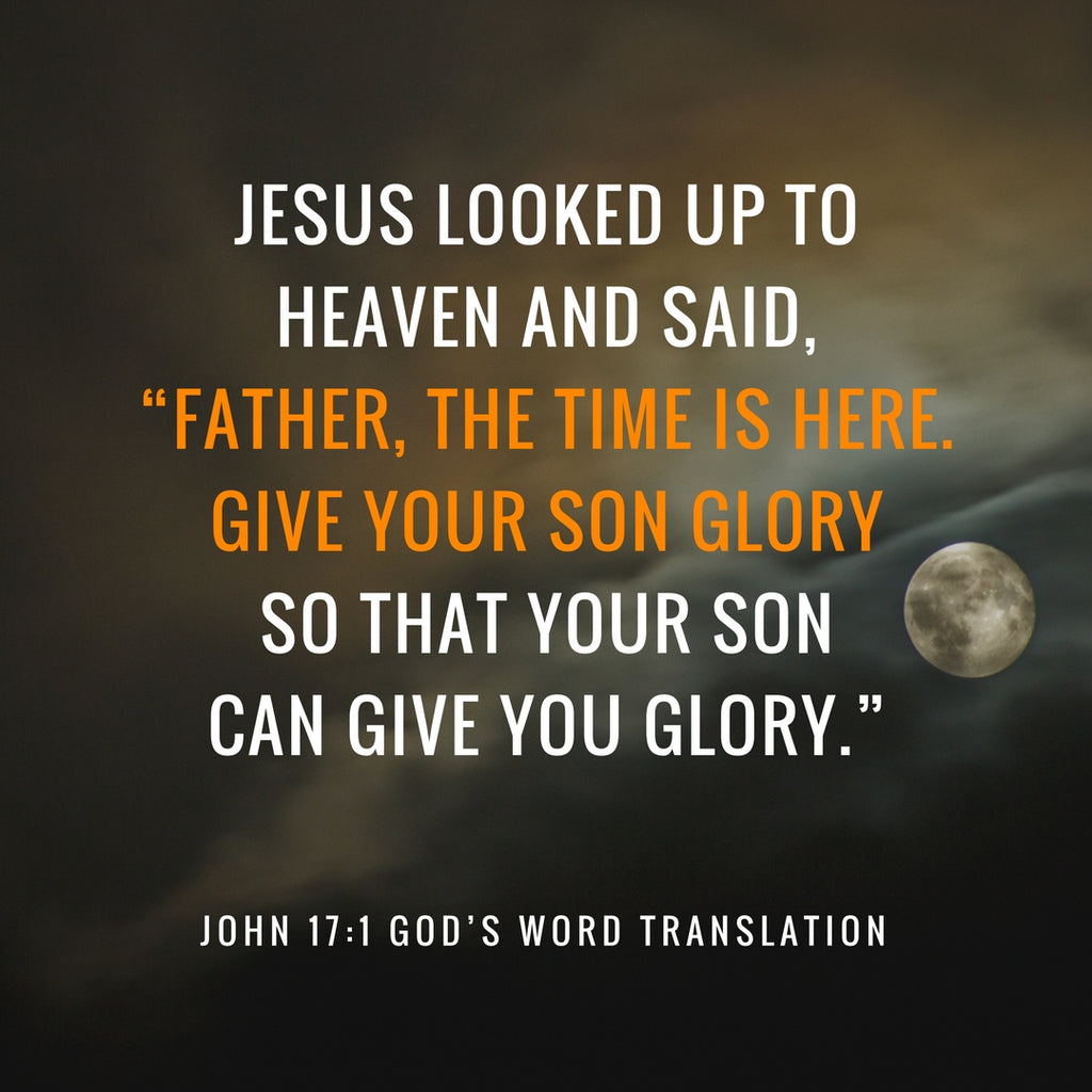 John 17:1 GW