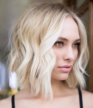 Medium Length Hairstyles For Thin Hair Angled Bob