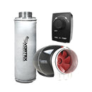 S-600 Inline Fan + Profilter 70s Carbon Filter + Dial-a-temp Speed Controller Kit in Canada - IndoorGrowingCanada