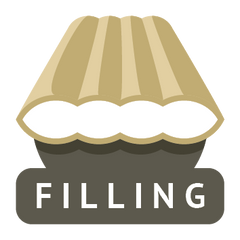 Padded hammock filling icon