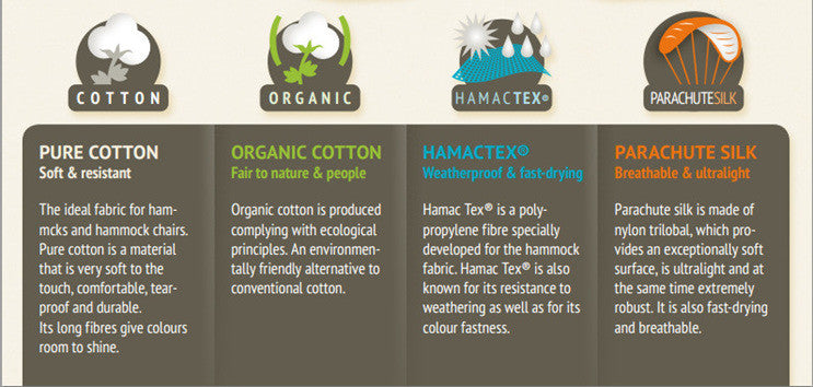 Hammock shop different fabric options