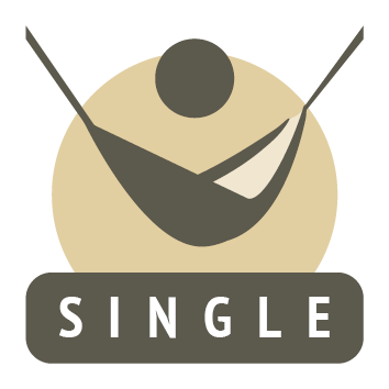 single travel hammock icon