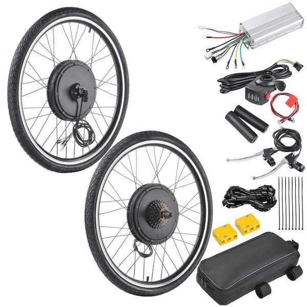 TheLAShop 48v 1000w 26 Inch Front/ Rear Electric Bicycle Motor Convers -  TheLAShop.com