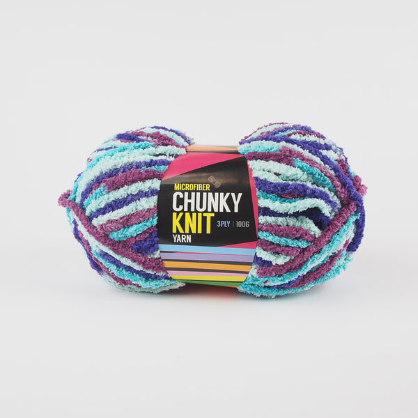 10 x Microfiber Knitting Chunky Yarn 3 Ply 100g Light Purple Brand New 