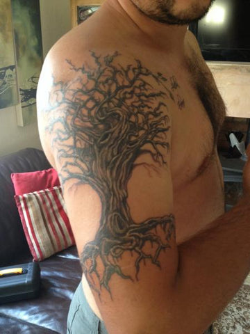 Tree Tattoo on Shoulder