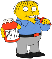 Product Packaging Design with Ralph Wiggum Eating Paste