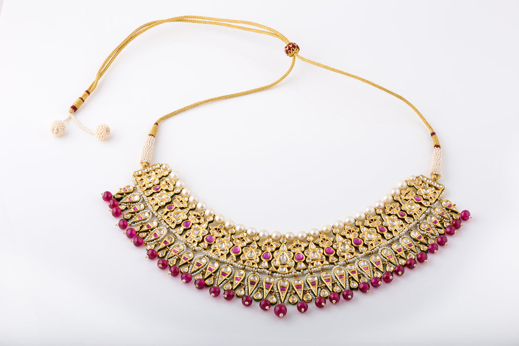 Gold Necklaces with Precious Stones