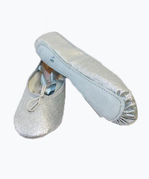 Silver Glitter Adult Ballet Shoes (BGS 