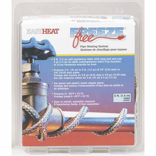 Easy Heat® 10805 Freeze Free® SelfRegulating Pipe Heating System with