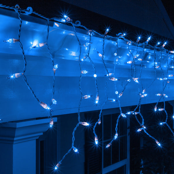 2 ea Holiday Wonderland 14087-88 300 Count Blue Icicle Christmas Light Sets 