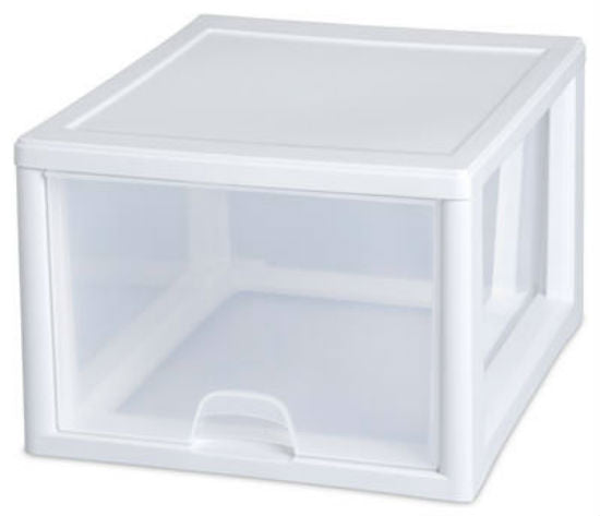 Sterilite 23108004 Stacking Drawer White 27 Quart