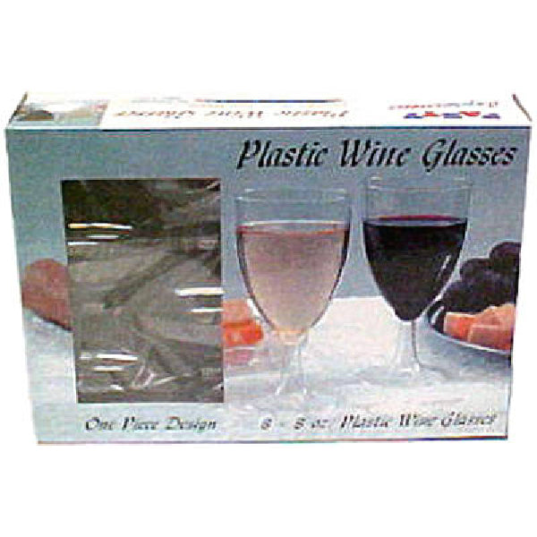 one piece plastic wine glasses