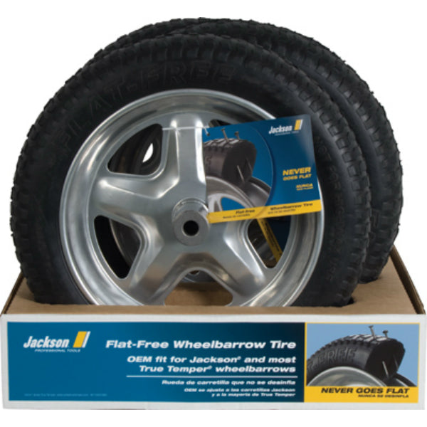 16-Inch Wheelbarrow Flat-Free Tire #Cart-012F Orange Color