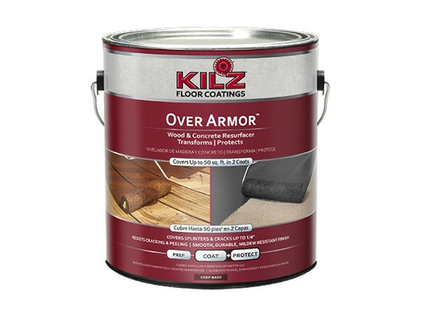 Kilz L392311 Over Armor Wood Concrete Floor Coating Solid Color