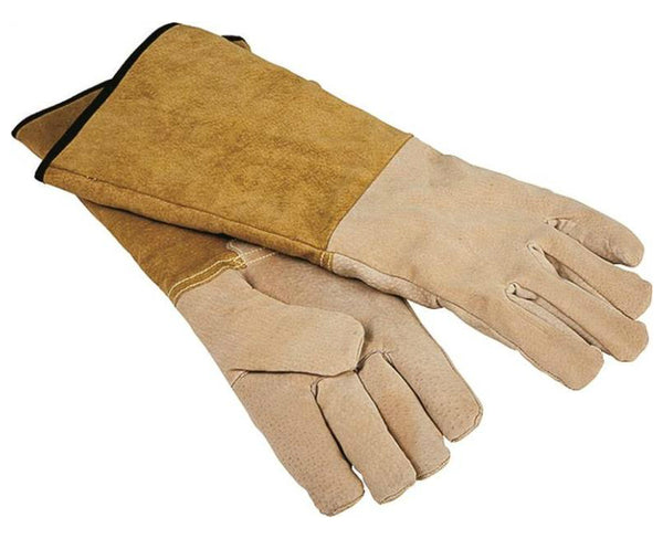 Homebasix CPA03110MM3L Pigskin Fireplace Gloves, 16"