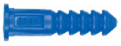 Hillman 370329 Blue Ribbed No Screws Plastic Anchors 1.25 H In for sale online 