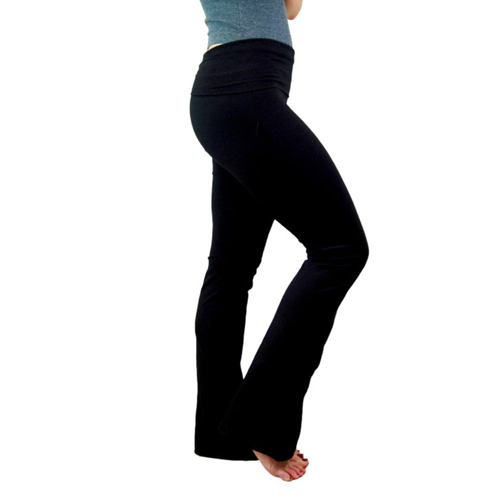 Black Bootcut Yoga Pants, Women's 