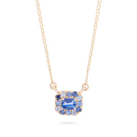 Floating Sapphire Necklace