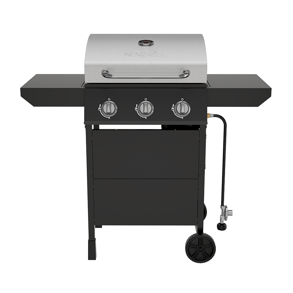 Grill with Side Shelves
