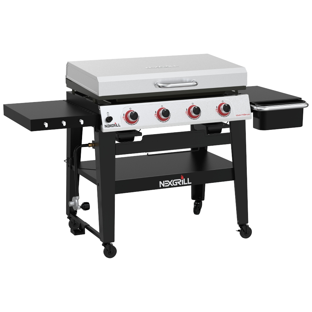 Nexgrill 4-Burner Flat Top Griddle Grill in Stainless Steel