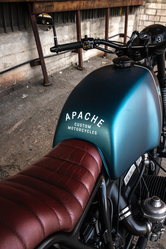 apache custom motorcycles bmw r100 rs dettaglio sella 1979