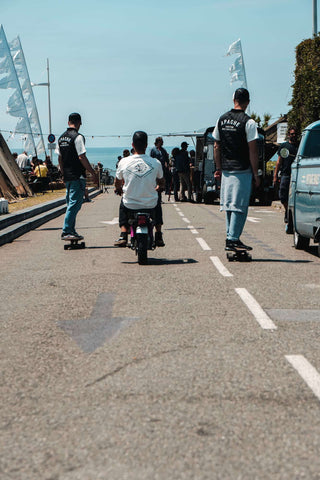 Biarritz Wheels and Waves 2019 Apache Customs Motorcycles skate