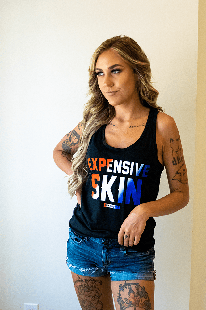 All American Expensive Skin Women's Racerback Tank