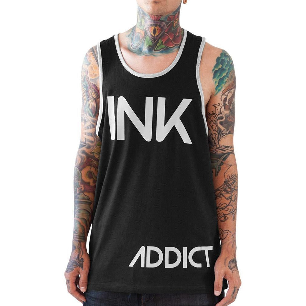 INK Men's Black/Heather Grey Tank