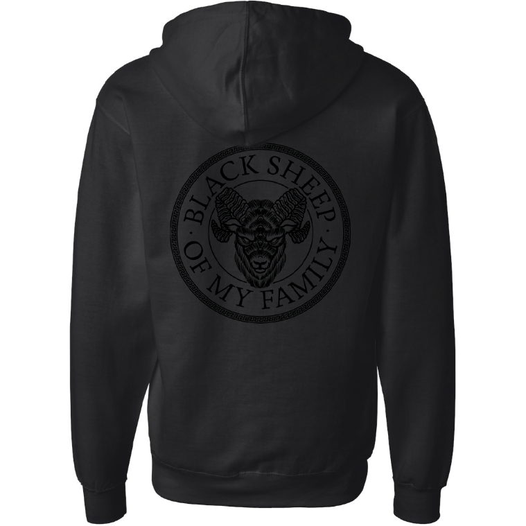 Black Sheep Unisex Midweight Zip Hoodie