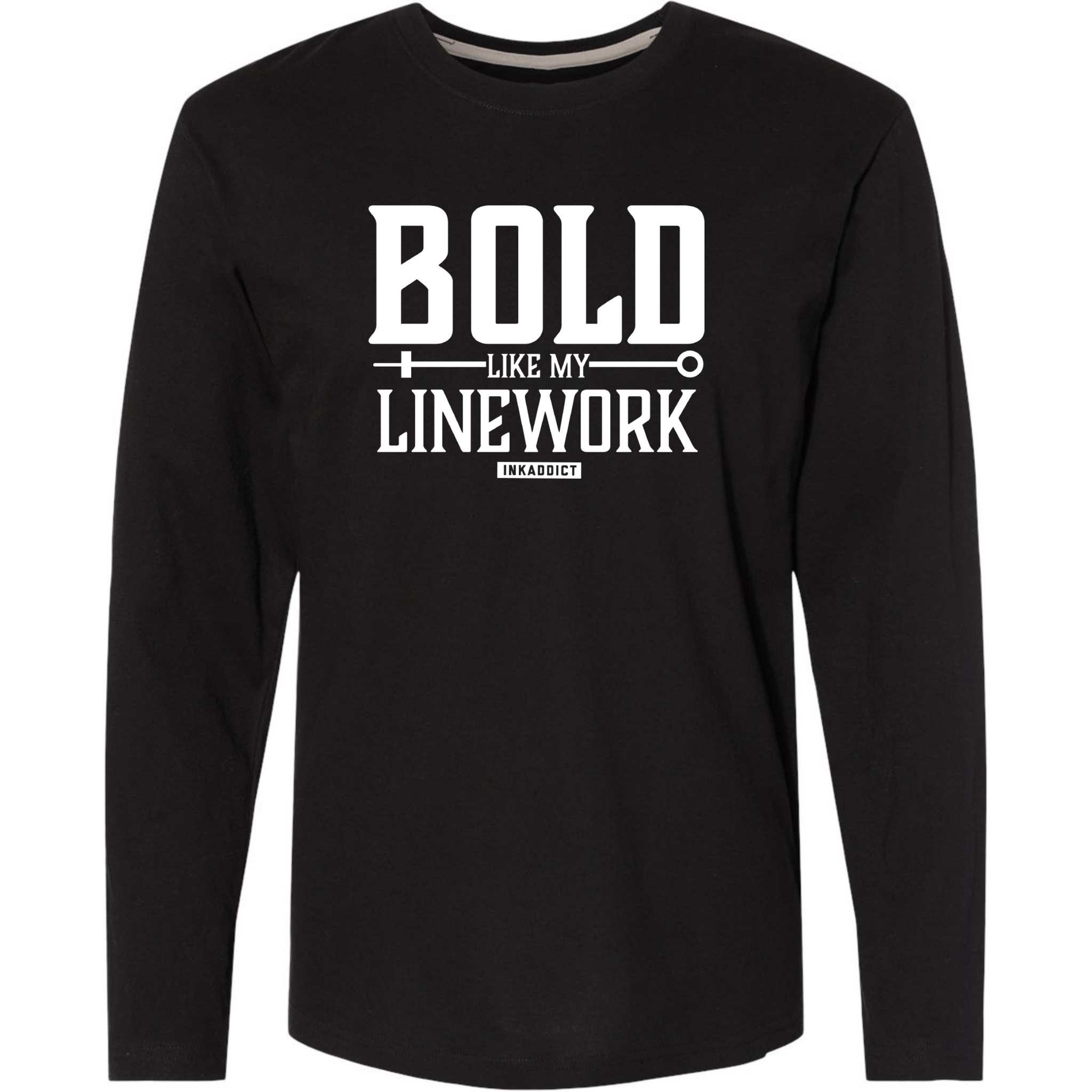 Bold Like My Line Work Unisex Long Sleeve Tee