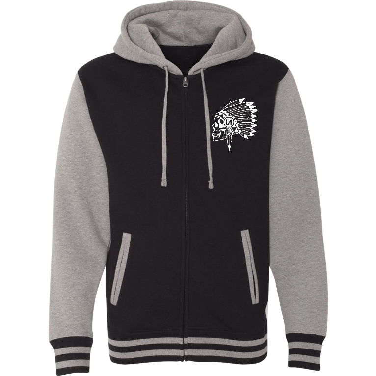 Chief Unisex Black/Gunmetal Varsity Zip