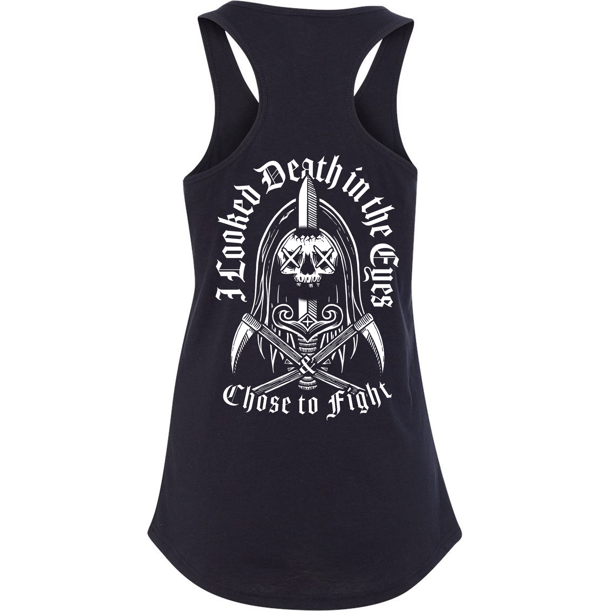 Death in the Eye Women's Racerback Tank