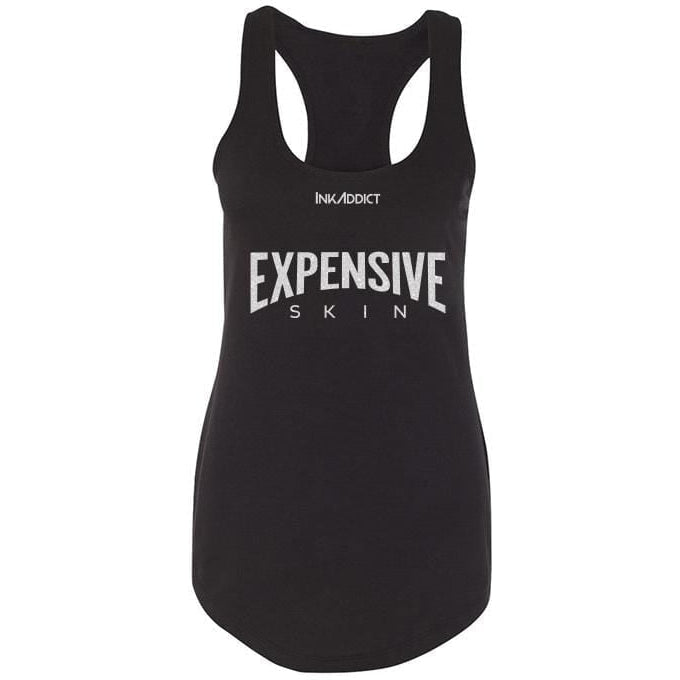 Expensive Skin III Glitter Women's Black Racerback Tank